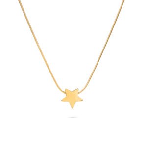 Colgante de estrella dorada brillante