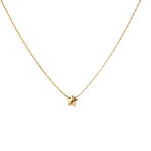 Colgante de estrella dorada minimalista
