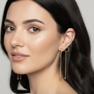 Pendientes Lazo Dorado