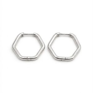 Pendientes Hexagon Silver