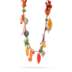 Collar resina hojas de otoño