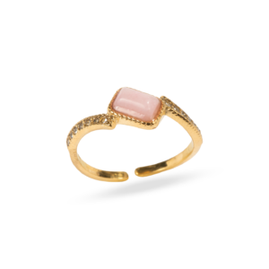 Anillo Cuarzo Rosa Vintage
