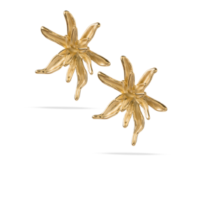 Pendientes flor abstracta