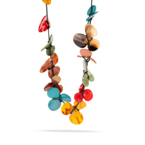 Collar resina trébol de primavera