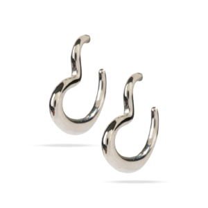 Pendientes Ondas Plata Moderna