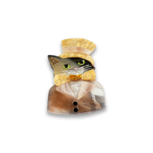 Broche Chat Élégance