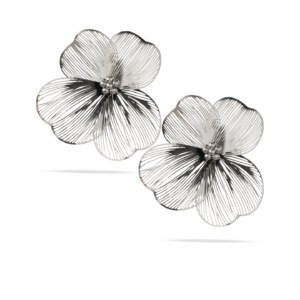 Pendientes Flor de Plata Radiante