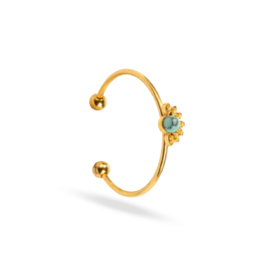 Anillo Flor Turquesa