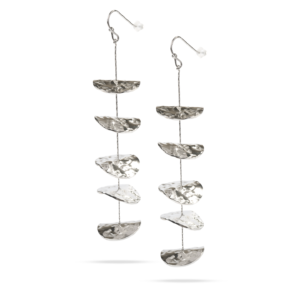 Pendientes Cascada Lunar Plata