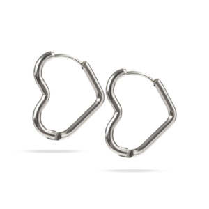 Pendientes Corazón Plata Sofisticado