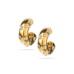 Pendientes Curva Glam Crystal