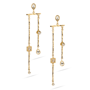 Pendientes Crystal Cascade Luxe