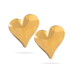 Pendientes Corazón Esculpido Gold