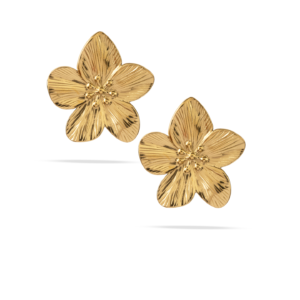 Pendientes Flor De Ensueño Dorada