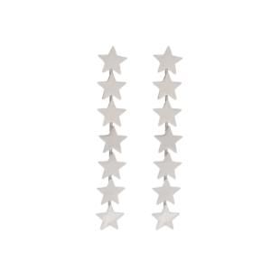 Pendientes  Stellar Cascada Silver