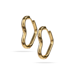 Pendientes  Corazón Gold Curv