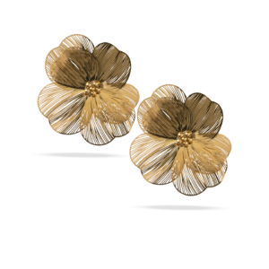 Pendientes  Flor Filigrana Gold