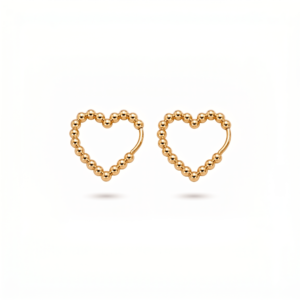 Pendientes Corazón Mini Perlado